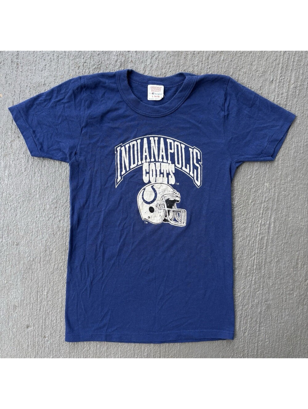 Vintage 90s Indianapolis Colts NFL Football Champion Shirt YOUTH medium